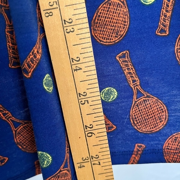 LuLaRoe Blue and Orange Short Sleeve Tee - Picture 7 of 8